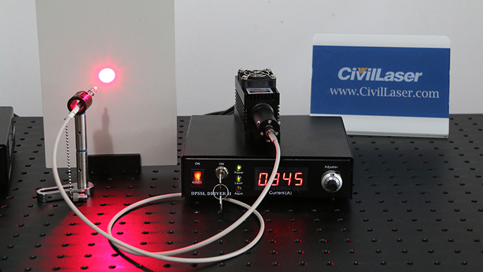 633nm fiber coupled laser